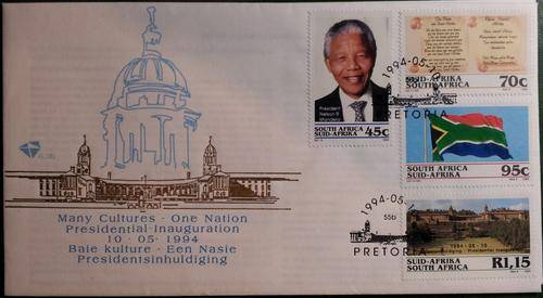 1994 Presidential Inauguration Nelson Mandela FDC 6.3b