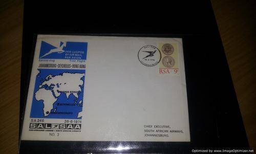 SAA flight cover (No3). Good condition.