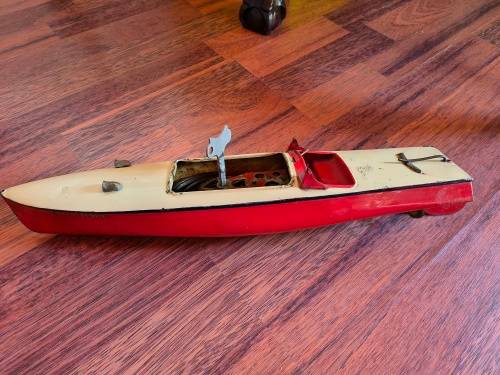 Hornby Clockwork Tinplate Speedboat