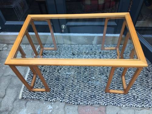 STUNNING ARTDECO BEECH WOOD COFFEE TABLE