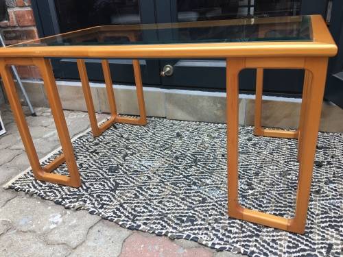 STUNNING ARTDECO BEECH WOOD COFFEE TABLE