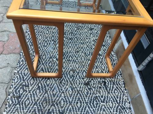 STUNNING ARTDECO BEECH WOOD COFFEE TABLE
