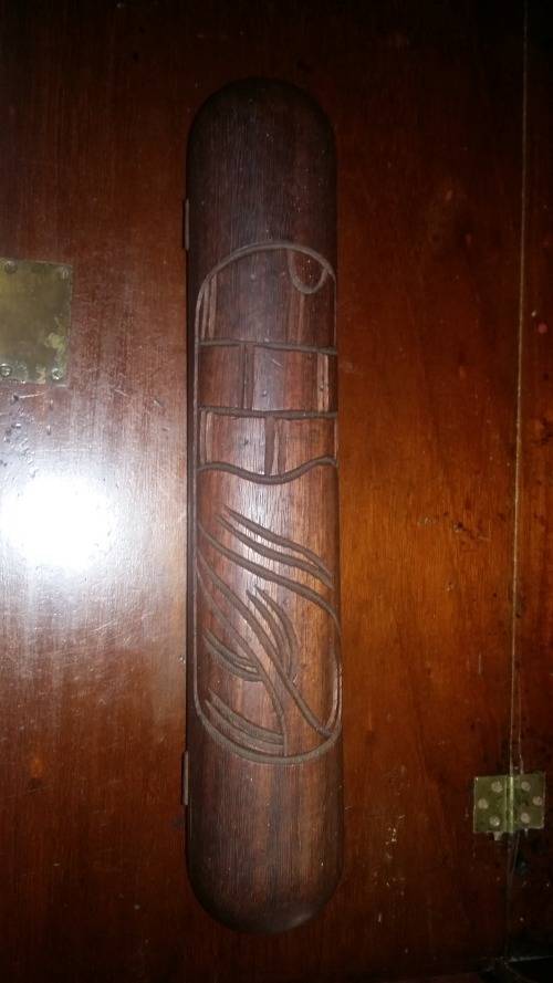 VINTAGE ORIENTAL CARVED OBLONG WOODEN BOX