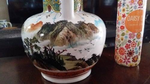 Stunning Large Vintage Oriental Tea Pot signed