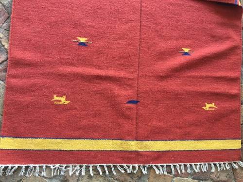 GORGEOUS HANDMADE GENUINE TRIBAL INDIAN DHURRIE KELIM CARPET - 1800 x 1155mm