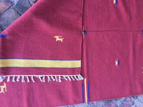 GORGEOUS HANDMADE GENUINE TRIBAL INDIAN DHURRIE KELIM CARPET - 1800 x 1155mm