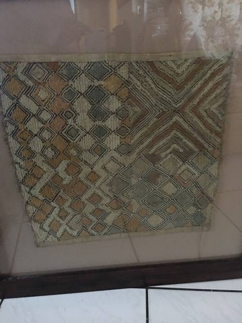 STUNNING ANTIQUE FRAMED KELIM PERSIAN CARPET