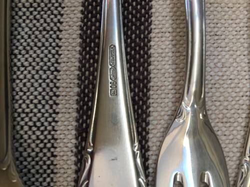 WOW !!!! A BEAUTIFUL BOXED SET OF WELLNER GERMAN SILVER PLATE CUTLERY 1930,s all clearly marked