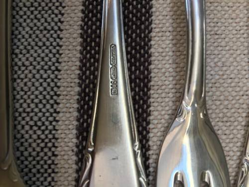 WOW !!!! A BEAUTIFUL BOXED SET OF WELLNER GERMAN SILVER PLATE CUTLERY 1930,s all clearly marked