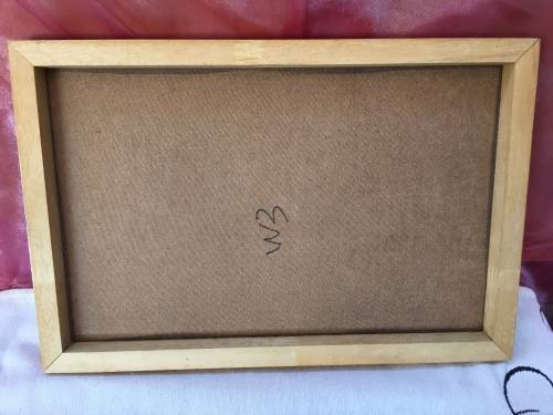 WOW !!! AN OLD PRINT ON BLOCK BOARD "The gun room at Kersefontein near Hopefield" signed