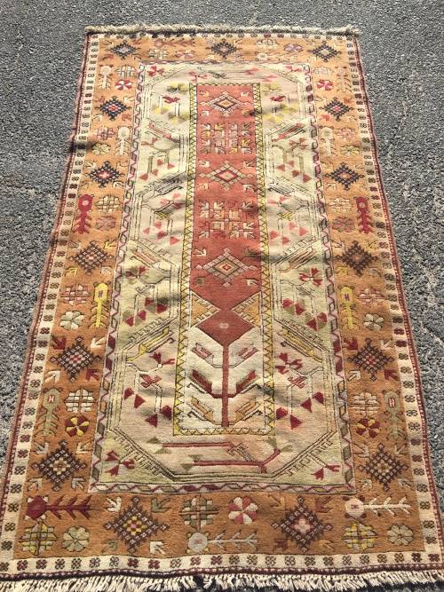 GORGEOUS GENUINE WOOL HAND KNOTTED TURKISH MILAS BAROQUE PERSIAN CARPET 2160 X 1200mm