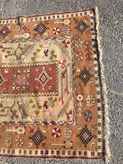 GORGEOUS GENUINE WOOL HAND KNOTTED TURKISH MILAS BAROQUE PERSIAN CARPET 2160 X 1200mm