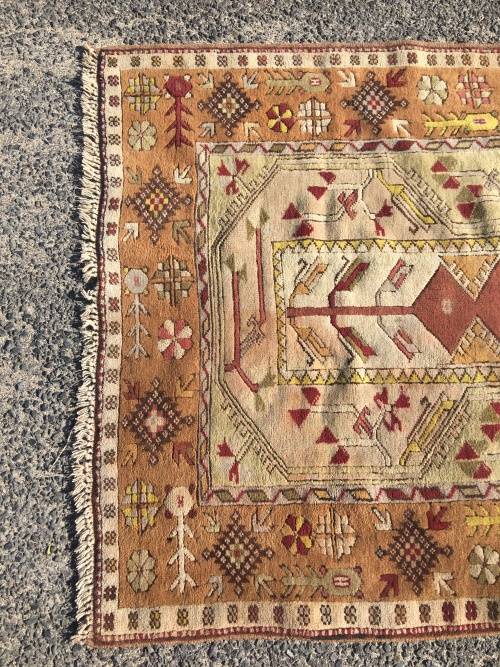GORGEOUS GENUINE WOOL HAND KNOTTED TURKISH MILAS BAROQUE PERSIAN CARPET 2160 X 1200mm