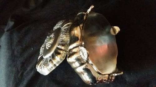 Beautiful Vintage Silver plated Ornate Jewelry box 18 x 13cm