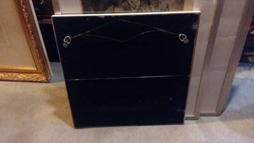 Lovely Beach style shabby chick white washed wooden mirror. 52 cm x 52 cm