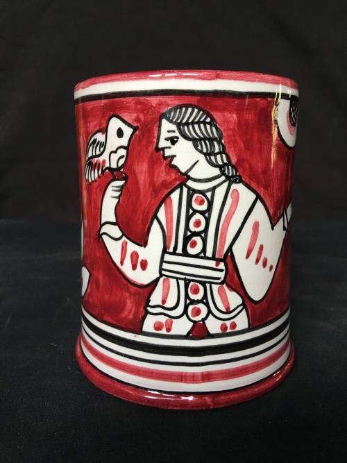 A VINTAGE HIGHLY COLLECTIBLE ITALIAN DERULA CERAMICS COFFEE MUG