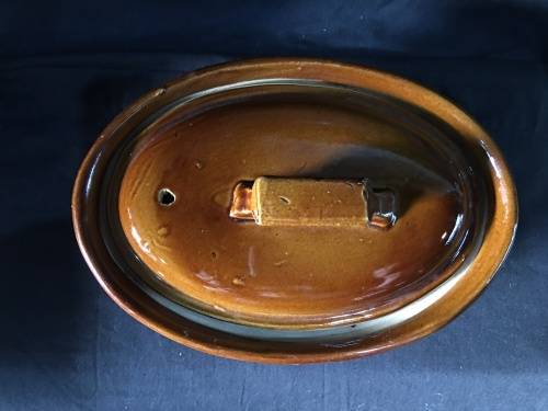 WOW !!!! AWESOME GLAZED CERAMIC LIDDED DISH