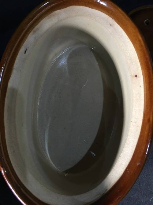 WOW !!!! AWESOME GLAZED CERAMIC LIDDED DISH