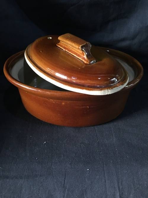 WOW !!!! AWESOME GLAZED CERAMIC LIDDED DISH