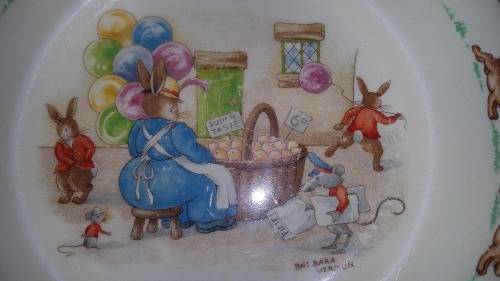 Beautiful Antique Royal Doulton  "BUNNYKINS" side Plate. 16.5 cm Signed