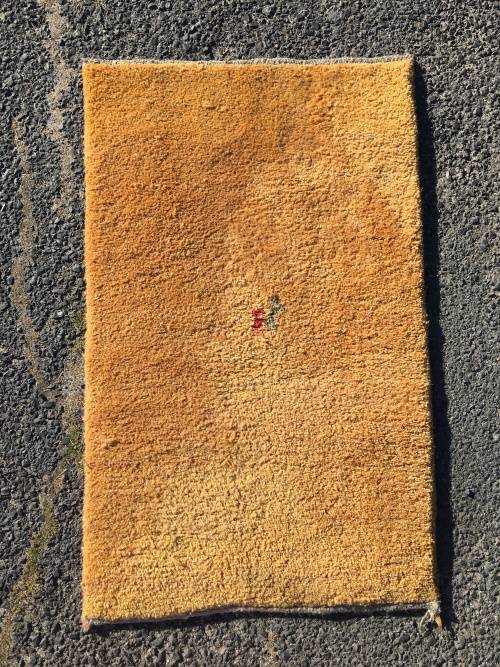 WOW !!! STUNNING PURE WOOL DOUBLE KNOTTED THICK PILE HEAVY GABBEH PERSIAN CARPET 620 X 1000mm