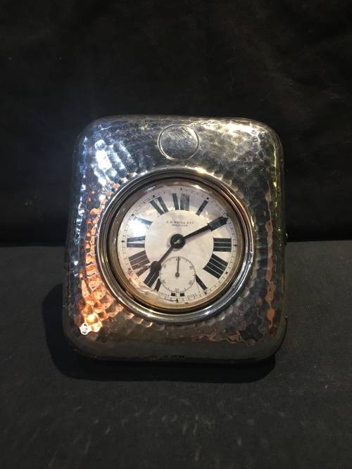 HALLMARKED BIRMINGHAM STERLING SILVER GOLIATH POCKET WATCH CASE BY SYNYER & BEDDOES 1918 marked