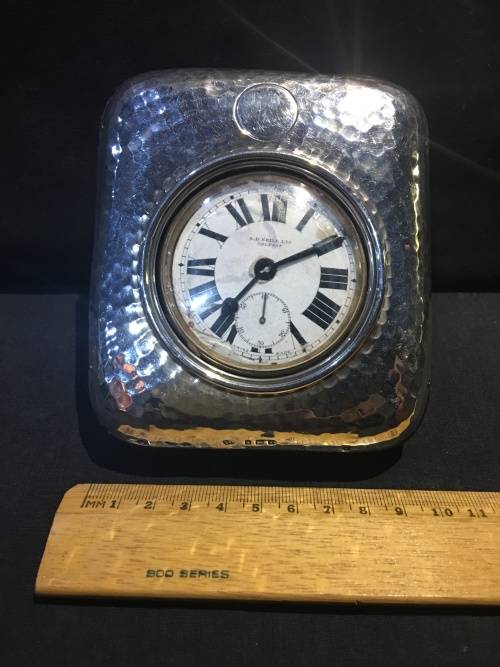HALLMARKED BIRMINGHAM STERLING SILVER GOLIATH POCKET WATCH CASE BY SYNYER & BEDDOES 1918 marked