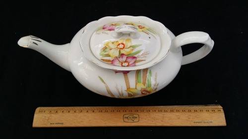ULTRA RARE ANTIQUE ROYAL ALBERT PORCELAIN c 1917 "NARCISSUS" 1lt TEA POT