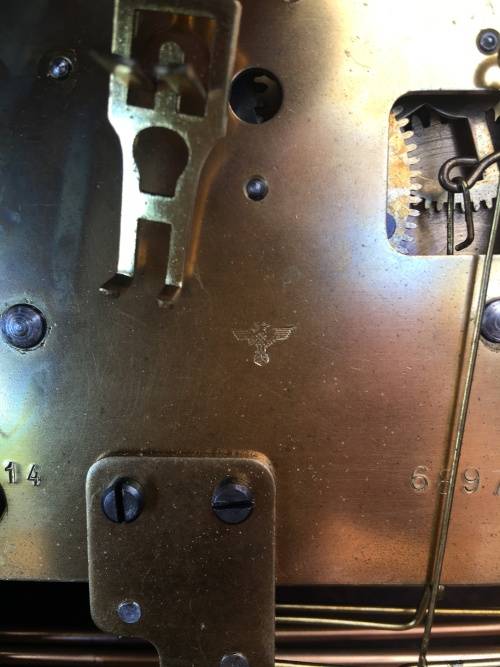 STUNNING MAUTHE GERMAN MANTLE CLOCK IN FULL WORKING ORDER WITH THE KEY