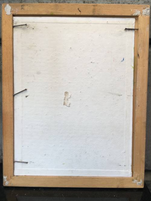 STUNNING FRAMED OIL ON BOARD LAVENDER FLOWERS BY SOUTH AFRICAN ARTIST SUE VENTER signed