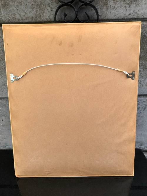 FIONA EWAN ROWETT FRAMED ORIGINAL MIXED MEDIA signed and dated 1998 IN A STUNNING GOLD FRAME