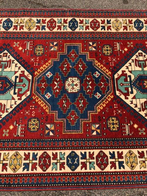 ANOTHER GEM ~ STUNNING RARE VINTAGE HAND MADE PURE WOOL AFGHAN GHAZNI PERSIAN CARPET 2400 X 1550mm
