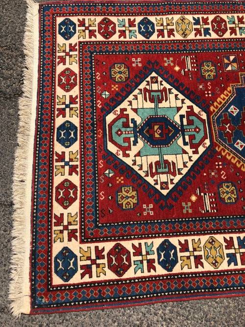 ANOTHER GEM ~ STUNNING RARE VINTAGE HAND MADE PURE WOOL AFGHAN GHAZNI PERSIAN CARPET 2400 X 1550mm