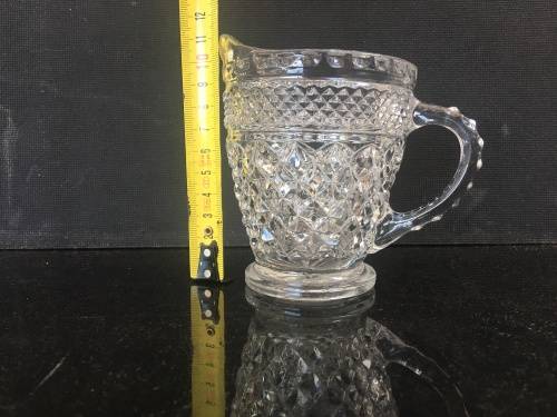 Beautiful and Collectible Vintage Clear cut Crystal Creamer - 250ml