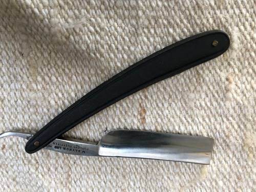 WOW !!! VINTAGE BOXED "W SAYNOR LTD" CUTLERS SHEFFIELD STRAIGHT CUT / CUT THROAT STROP RAZOR