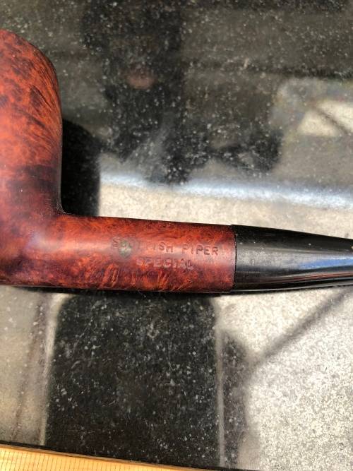 WOW !!!! STUNNING VINTAGE SCOTTISH PIPER TAPERED  BRIAR TOBACCO PIPE MADE IN LONDON