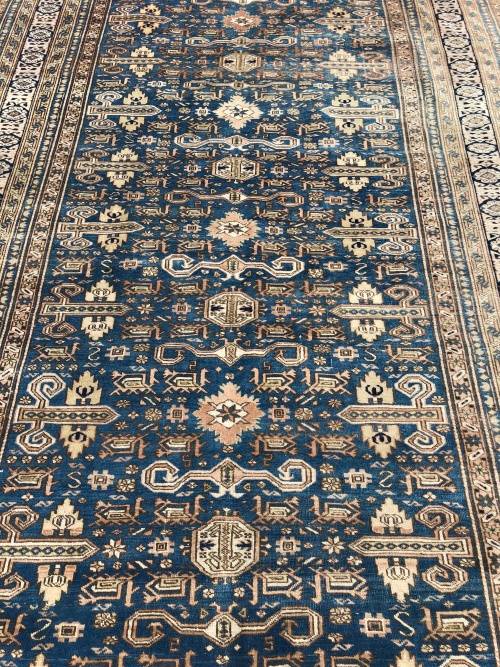 A BEAUTY !!!  NICELY WORN LARGE PURE WOOL HAND KNOTTED ANTIQUE ARDABIL PERSIAN CARPET 2730 X 1620mm