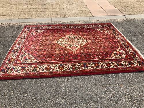WHAT A STUNNER ~ PURE WOOL HAND KNOTTED PLUSH HUSSEIN ABAD EXQUISITE PERSIAN CARPET 2100 X 1700mm
