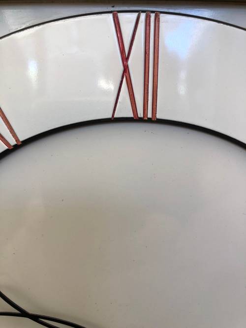 WOW !!! WHAT A STUNNER , WEIGHT DRIVEN ART DECO WALL CLOCK IN FULL WORKING ORDER