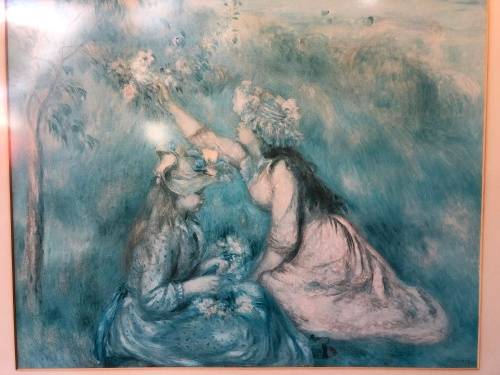 WOW !!! STUNNING LARGE FRAMED PRINT OF AN ORIGINAL PAINTING BY FRENCH ARTIST RENOIR