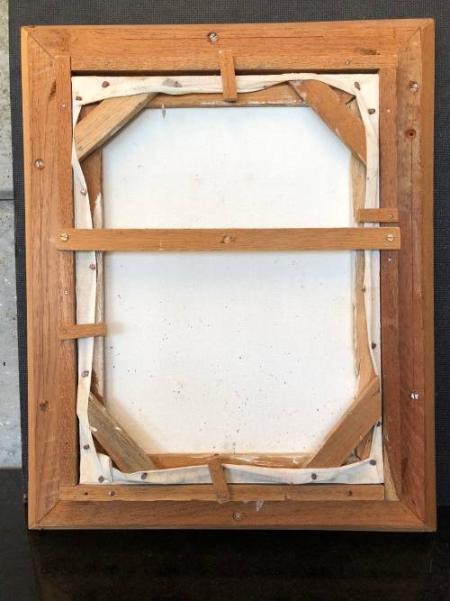 WOW !!! STUNNING FRAMED CHINESE OIL ON CANVAS BY NAING WIN IN EXCELLENT CONDITION