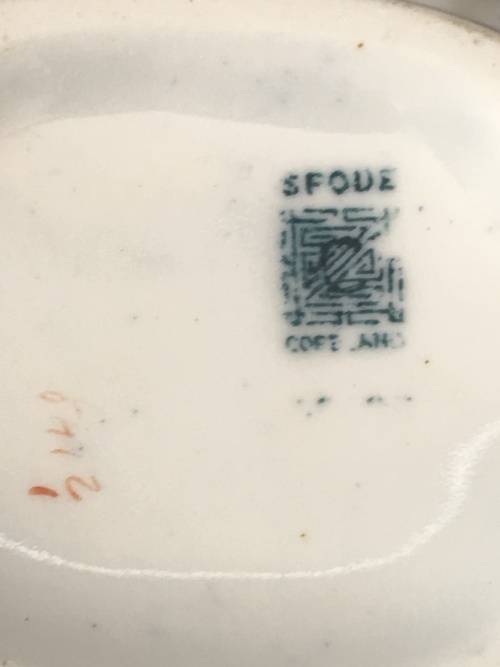 Ultra Rare c1875 Spode Blue & White Willow pattern Scalloped Porcelain Bowl in Silver plated holder