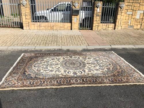 WOW !!! STUNNING LARGE PURE WOOL HAND KNOTTED THICK PILE NAIN PERSIAN CARPET 3120 X 1930mm - 6m2