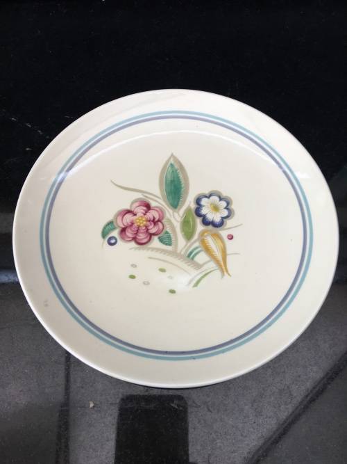 Collectors,Rare Susie Cooper Production Crown Works Burslem England c1940s Plate 20.5 cm
