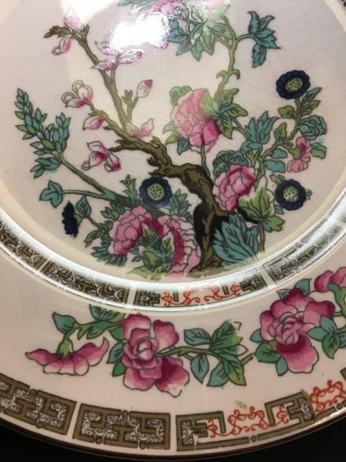 Absolutely Stunning  c1930s  Maddock England Vitreous Indian Tree Side Plate 17 cm