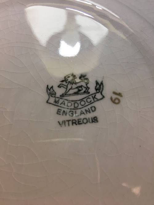 Absolutely Stunning  c1930s  Maddock England Vitreous Indian Tree Side Plate 17 cm