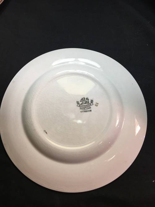 Absolutely Stunning  c1930s  Maddock England Vitreous Indian Tree Side Plate 17 cm