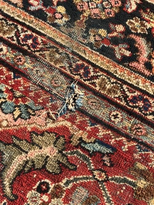 WOW !!! MASSIVE WELL WORN PURE WOOL HAND KNOTTED ARAK PERSIAN CARPET 3220 X 4250 mm