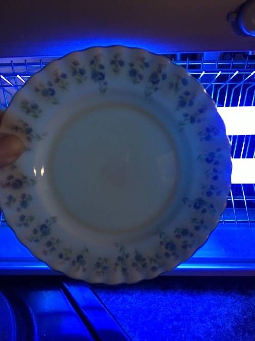Absolutely Beautiful  Royal Albert Bone China Memory Lane Blue & Pink & Gold Gilt Trio, Like New