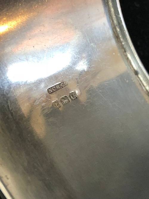 WOW !!! STUNNING VINTAGE HINGED CLASPED BIRMINGHAM STERLING SILVER BANGLE  clearly marked